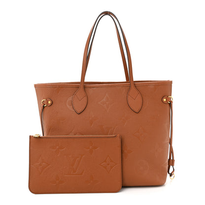 Louis Vuitton Empreinte Monogram Giant Neverfull MM Cognac 3 of 10