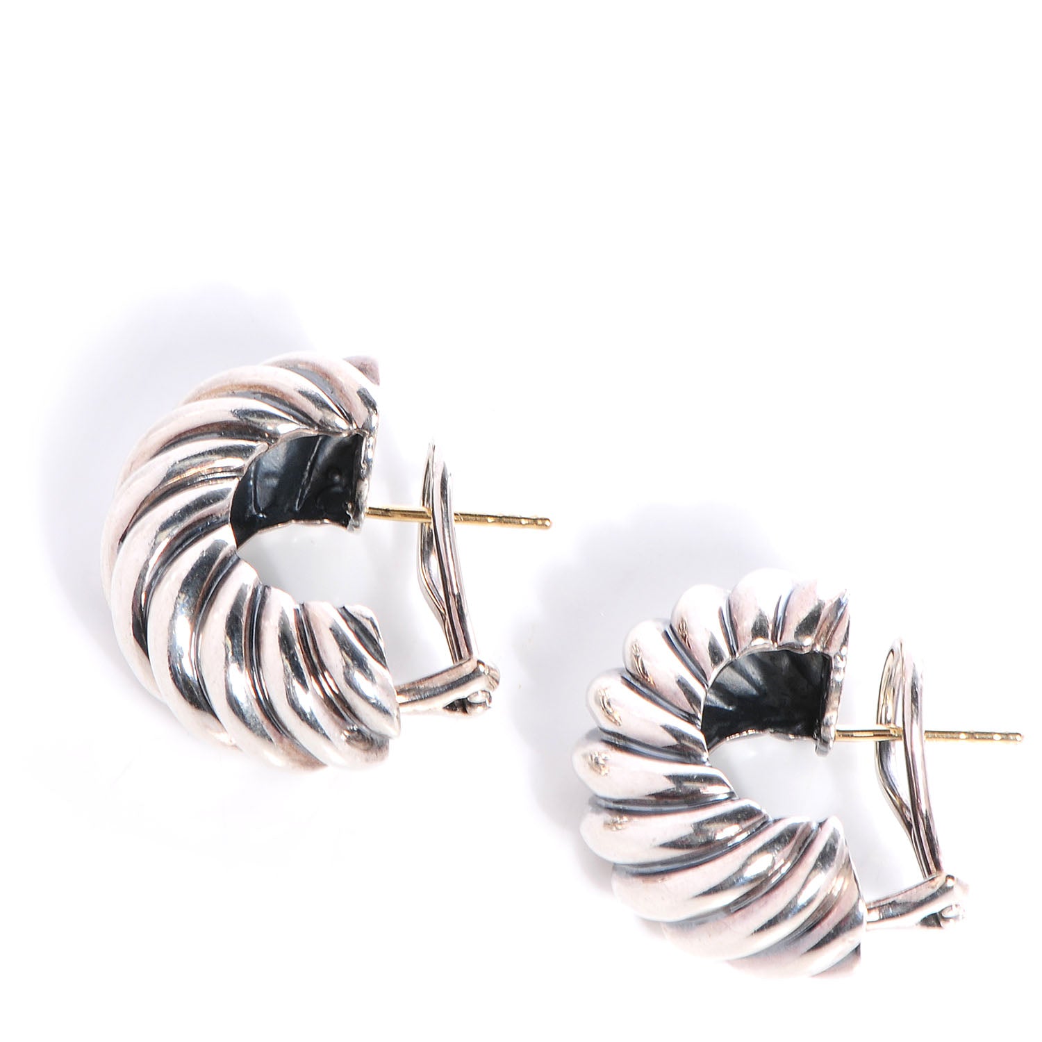 David Yurman Sterling Silver Waverly Earrings 1 of 5