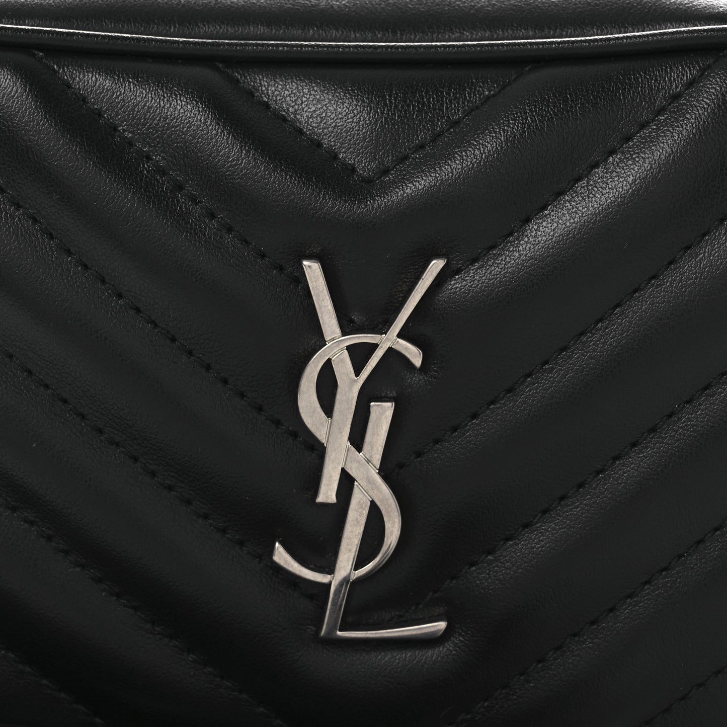 Calfskin Matelasse Monogram Lou Belt Bag Black