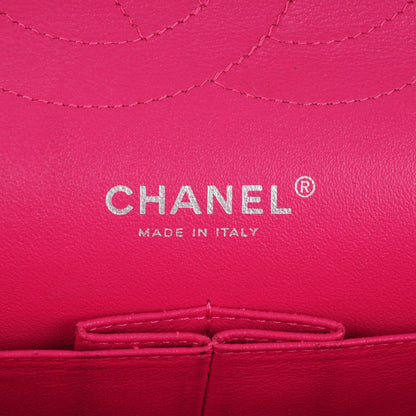 Chanel Patent Calfskin Quilted Jumbo Double Flap Fuchsia 7 of 10