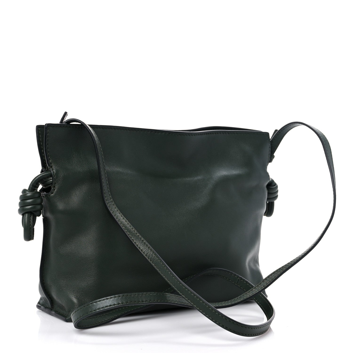 Loewe Calfskin Mini Flamenco Knot Clutch Vintage Khaki 2 of 8