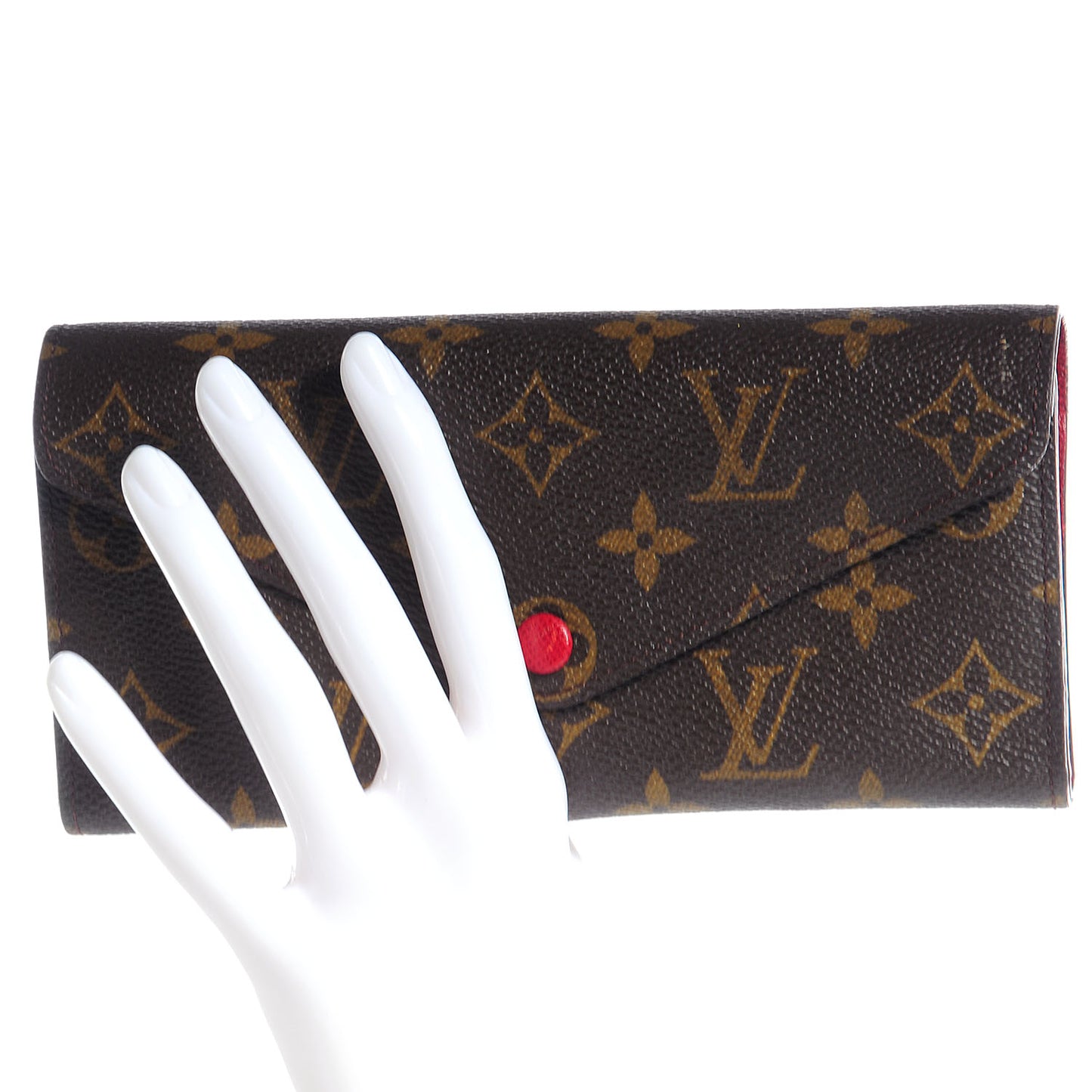 Monogram Josephine Wallet Red