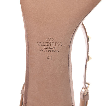 Valentino Garavani Satin Crystal Rockstud Crisscross 70mm Sandals 41 Poudre 7 of 10