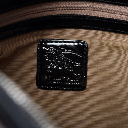 Burberry Nova Check Small Chester Bowling Bag Black 16 of 17