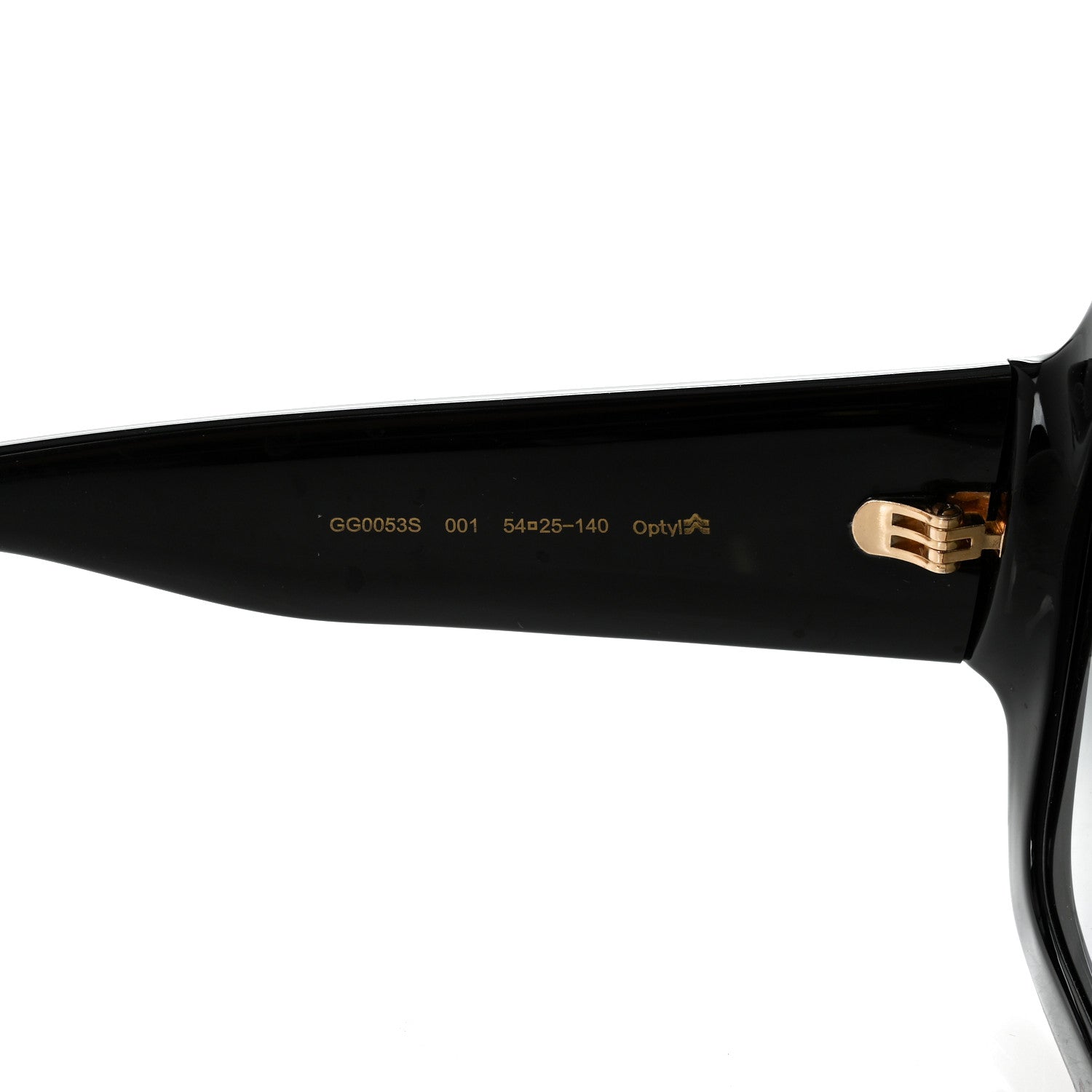 Gucci Acetate Square Frame Sunglasses GG0053S Black 6 of 8