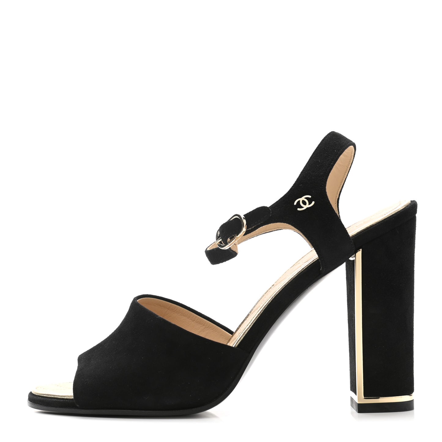 Suede Sandals 39 Black