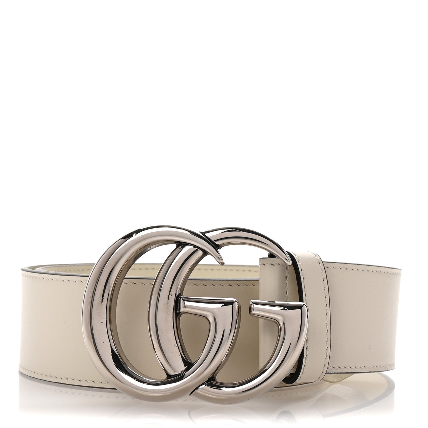 Calfskin Double G 40mm Belt 70 28 Mystic White