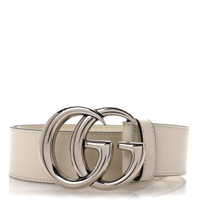 Gucci Calfskin Double G 40mm Belt 70 28 Mystic White 1 of 6