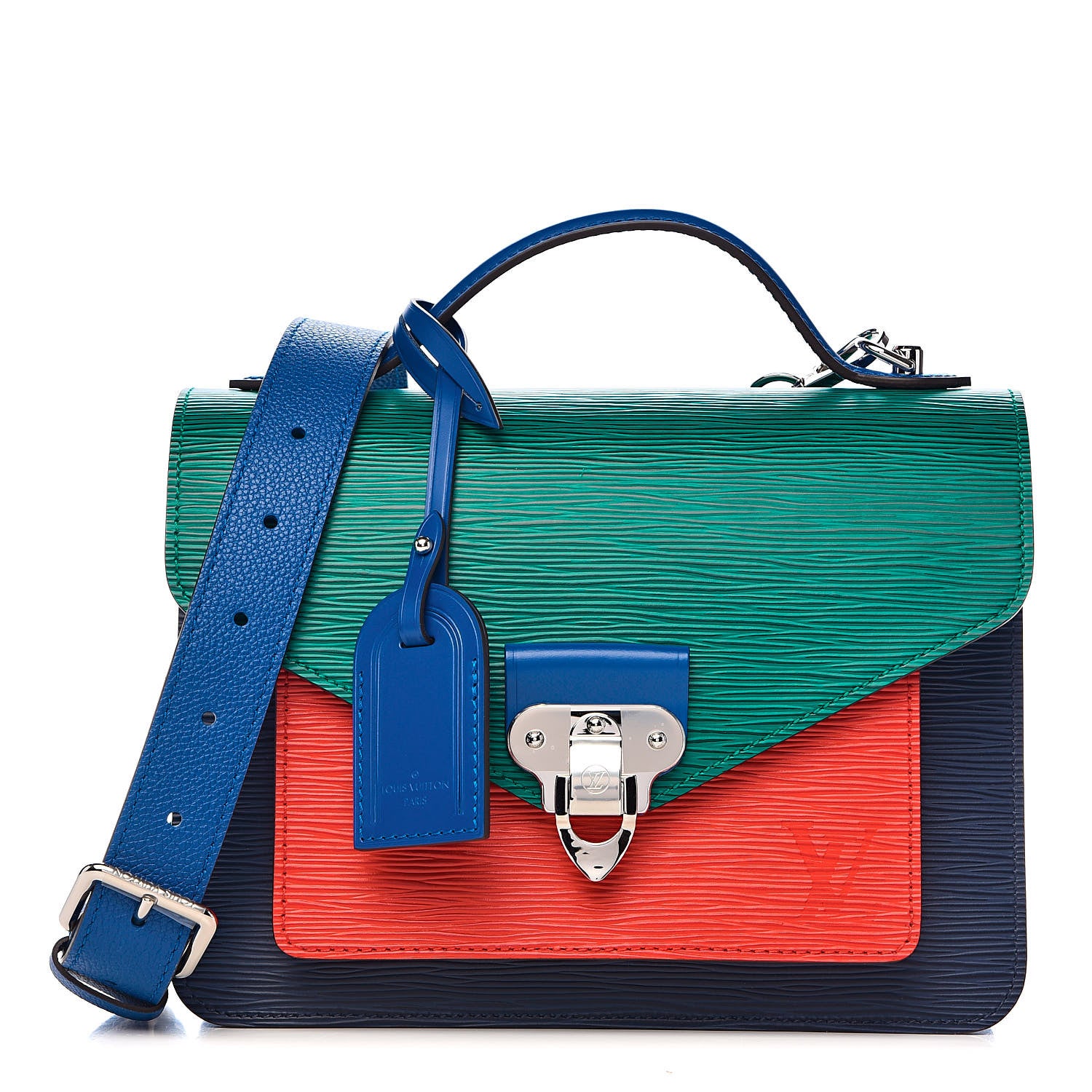 Louis Vuitton Epi Neo Monceau Emerald Green Indigo 1 of 10