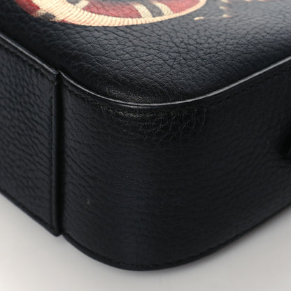 Gucci Grained Calfskin Sylvie Web Kingsnake Small Camera Bag Black Multicolor 11 of 11