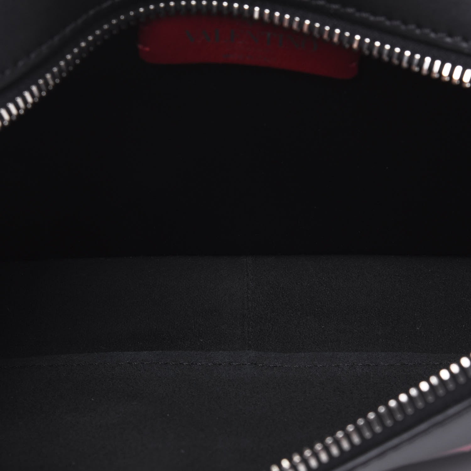 Valentino Garavani Calfskin VLTN Belt Bag Black Red 5 of 10