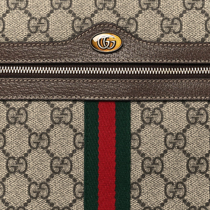 Gucci GG Supreme Monogram Large Ophidia Pouch Clutch Brown 9 of 11