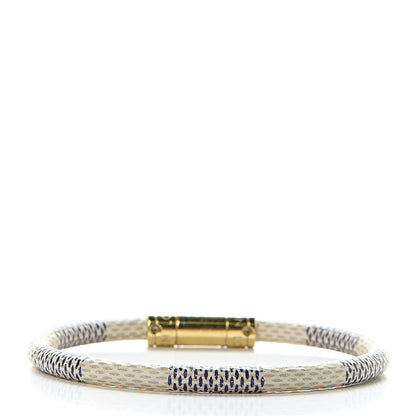 Louis Vuitton Damier Azur Keep It Bracelet 19 3 of 5