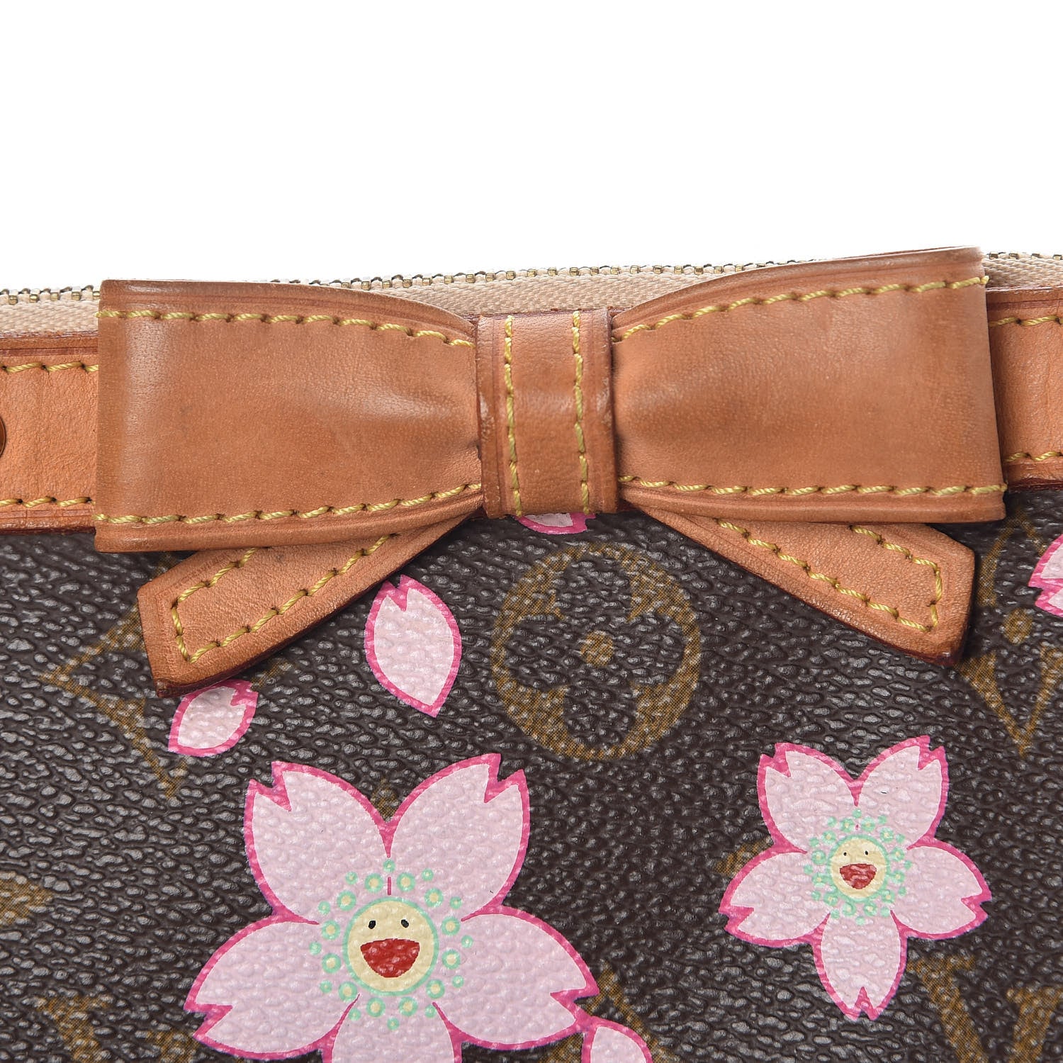 Louis Vuitton Monogram Cherry Blossom Pochette Accessories Brown 8 of 13