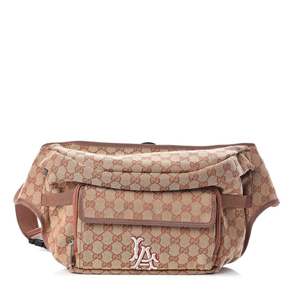 Gucci X MLB GG Monogram LA Dodgers Convertible Belt Bag Beige Ruggine Ivory 1 of 11