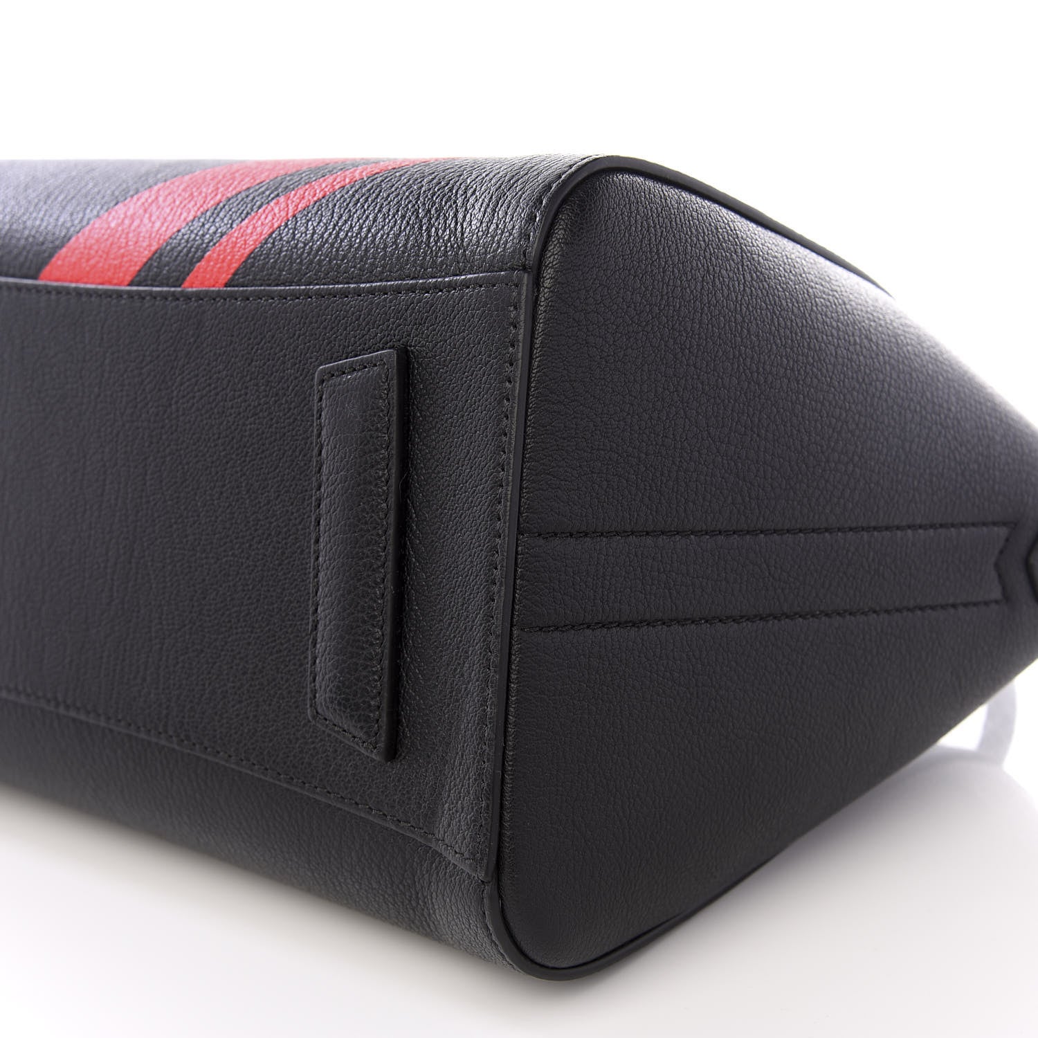 Givenchy Sugar Goatskin Striped Small Antigona Black Red 6 of 8