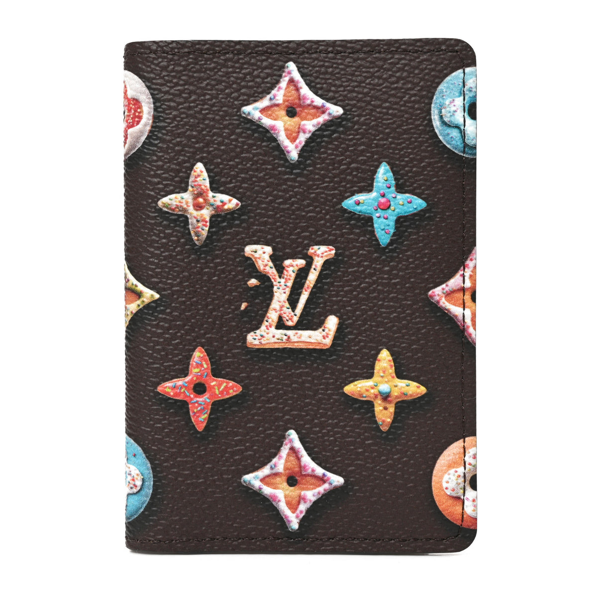 Louis Vuitton Calfskin Donut Monogram Pocket Organizer Chocolate 1 of 6