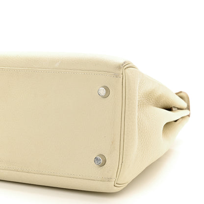 Hermes Togo Au Galop Kelly Retourne 32 Craie Rouge H Fauve Black 10 of 15