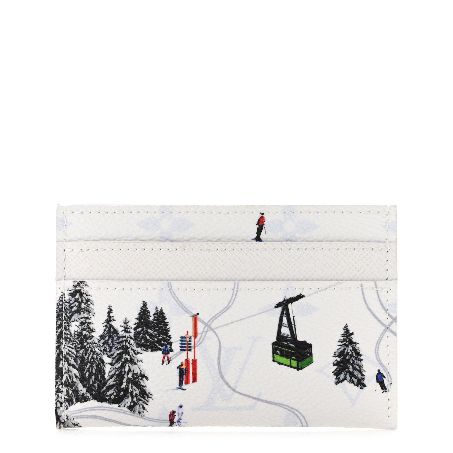 Louis Vuitton Monogram Sports Card Holder Ski White 1 of 8
