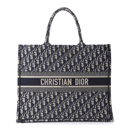 Christian Dior Oblique Book Tote Blue Multicolor 1 of 10