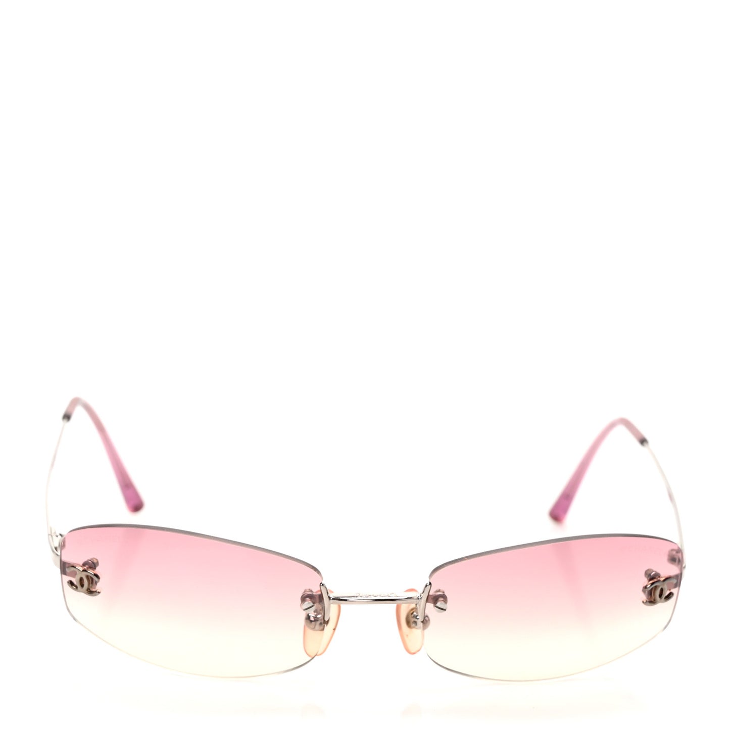 Metal CC Logo Sunglasses 4002 Pink