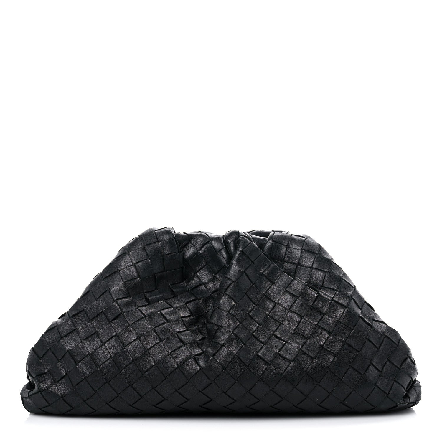 Bottega Veneta Nappa Maxi Intreccio The Pouch Oversized Clutch Black 1 of 11