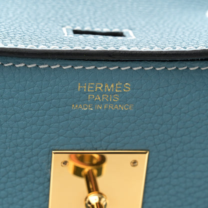 Hermes Togo Birkin 30 New Bleu Jean 7 of 14