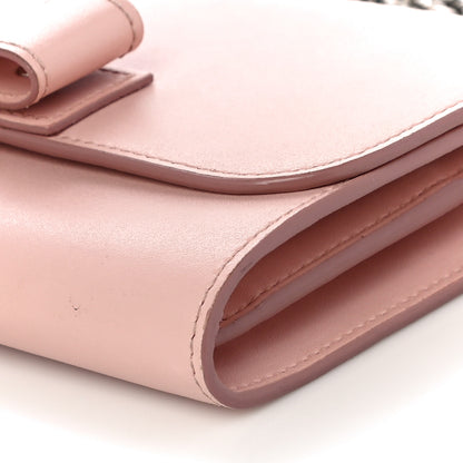 Salvatore Ferragamo Calfskin Vara Bow Chain Flap Crossbody Pink 10 of 10