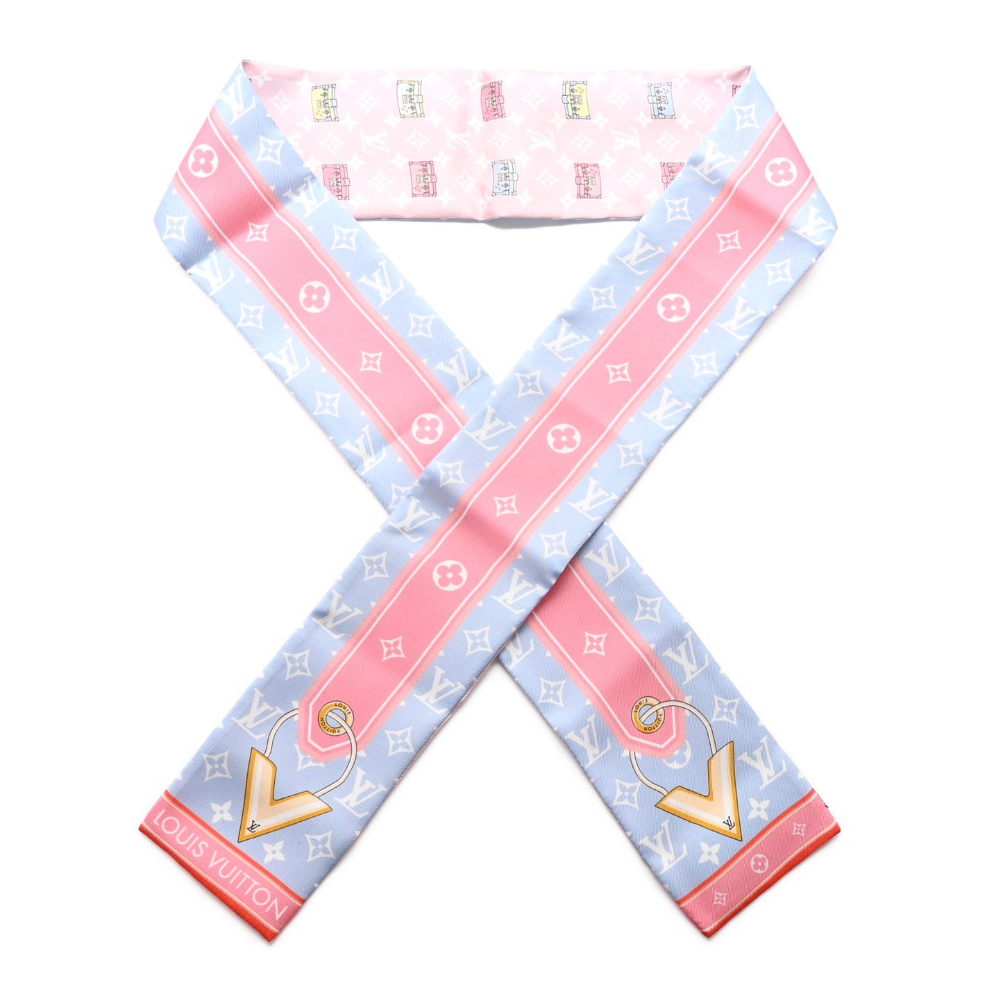 Silk Monogram Minimalle Bandeau Pink