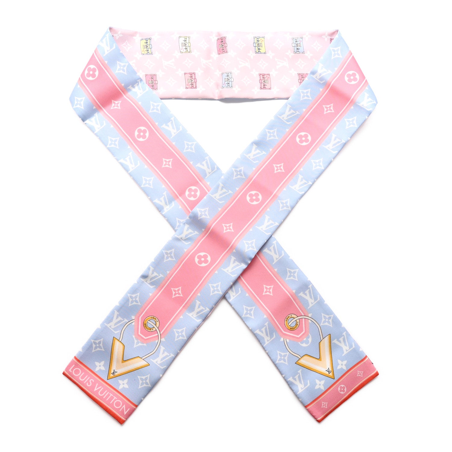 Louis Vuitton Silk Monogram Minimalle Bandeau Pink 1 of 3