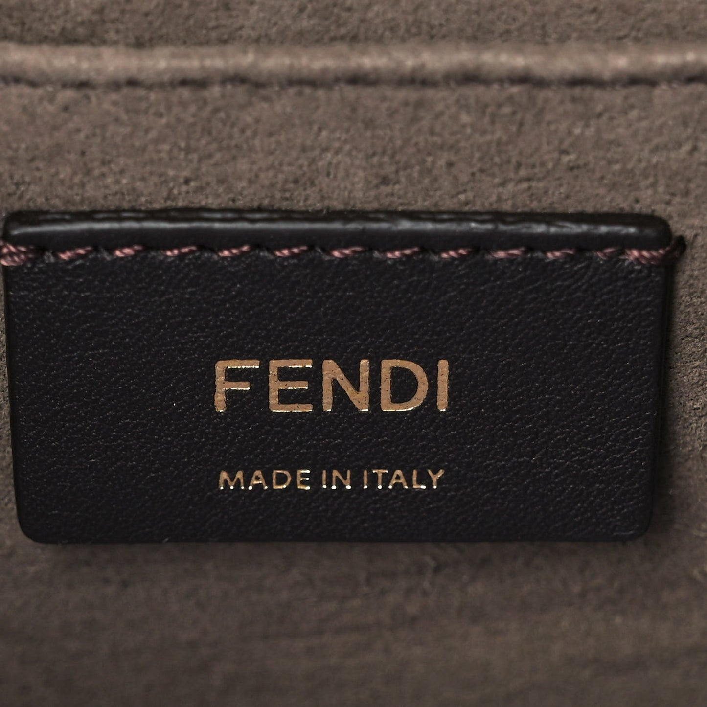 Vitello Century F is Fendi Bi-Color FF 1974 Embossed Kan I Shoulder Bag Maya Black