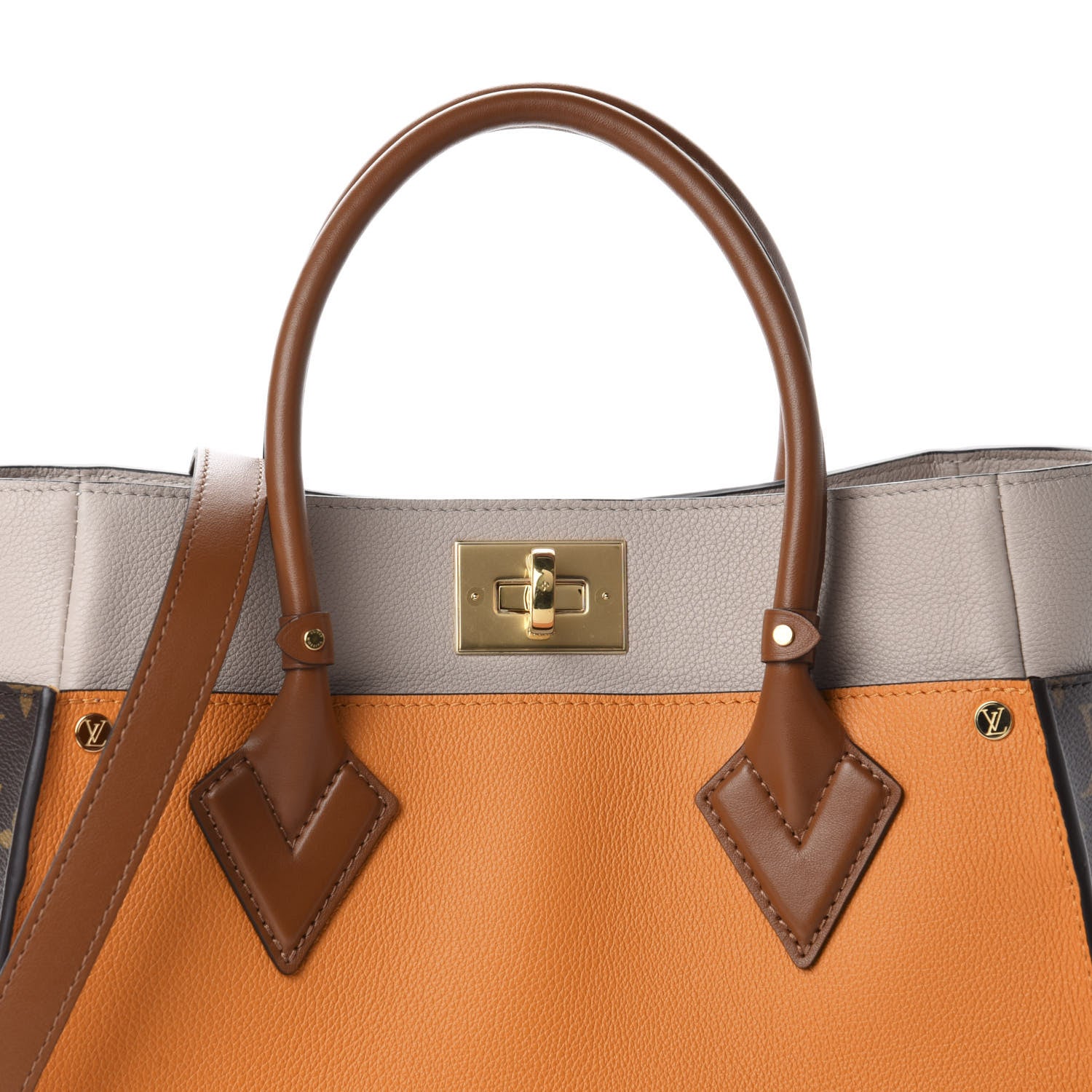 Louis Vuitton Calfskin Monogram On My Side Summer Gold 9 of 10
