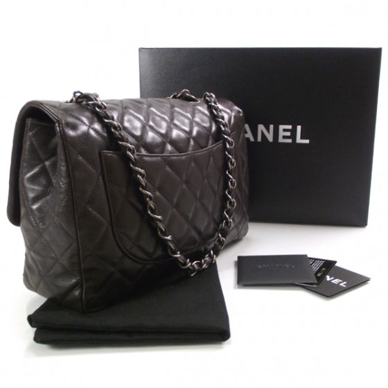 Lambskin 2.55 Reissue 227 Jumbo Flap Brown