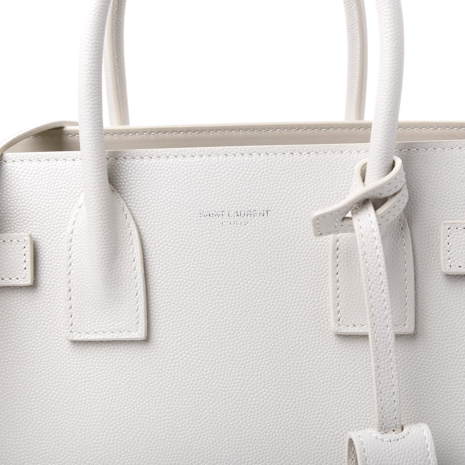 Saint Laurent Grained Calfskin Baby Sac De Jour Crema Soft 12 of 12