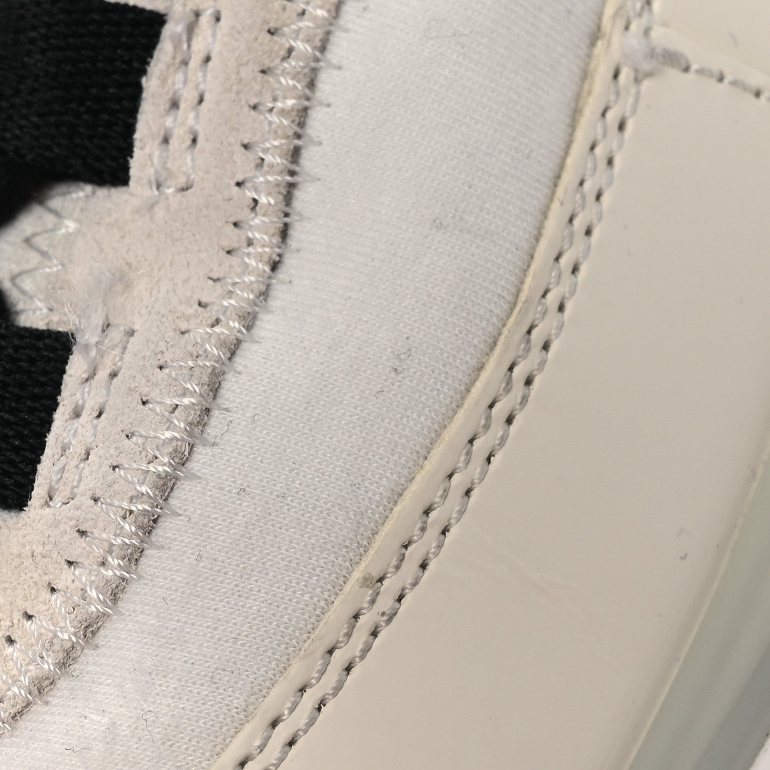 Chanel Velvet Calfskin Mixed Fibers CC Sneakers 36 Ivory Black 13 of 16