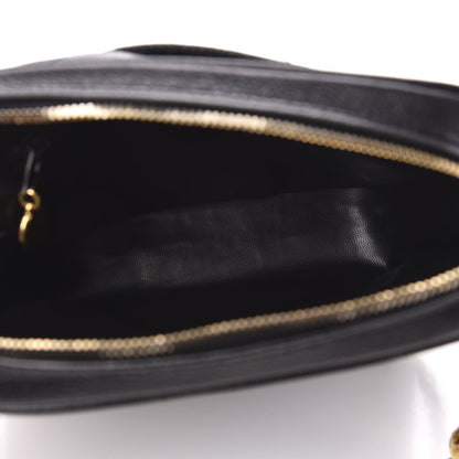 Chanel Caviar Chevron Quilted Camera Case Black 4 of 10