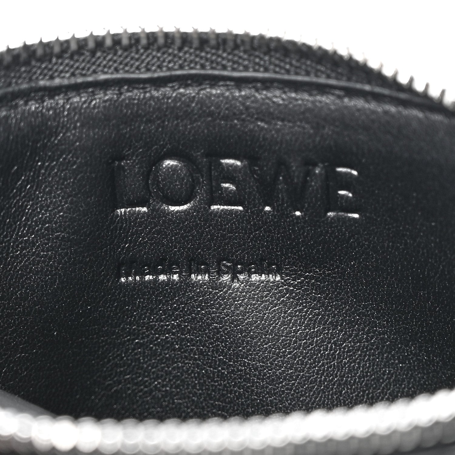 Loewe Soft Grained Calfskin Coin Card Holder Black 6 of 13