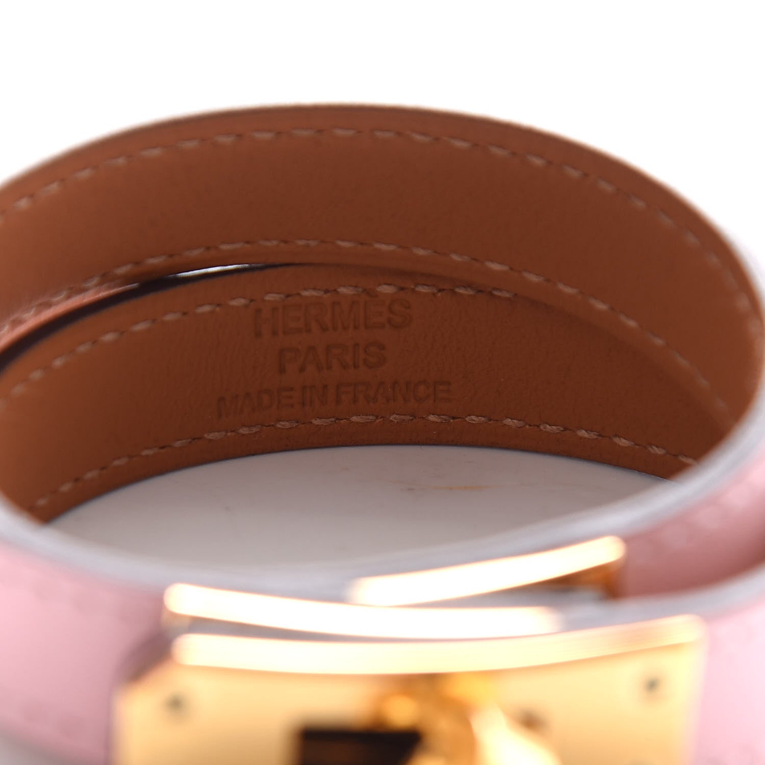 Hermes Swift Kelly Double Tour Bracelet T2 Rose Sakura 5 of 7