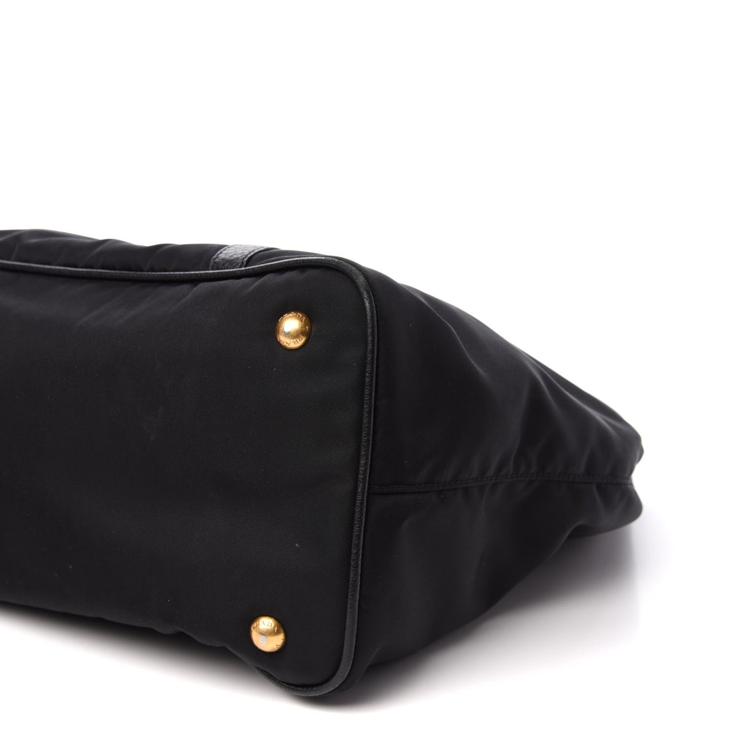 Tessuto Nylon Vitello Daino Tote Black