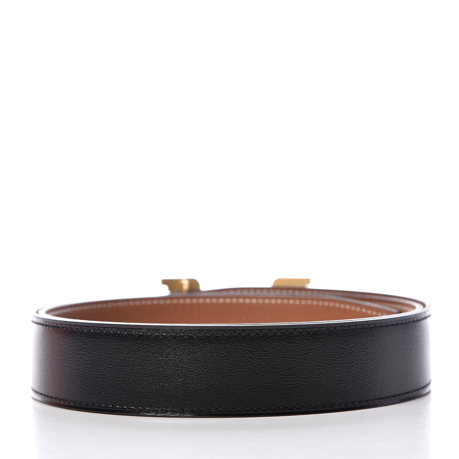 Hermes Box Togo 32mm Pegase H Belt 90 Black Gold 3 of 8