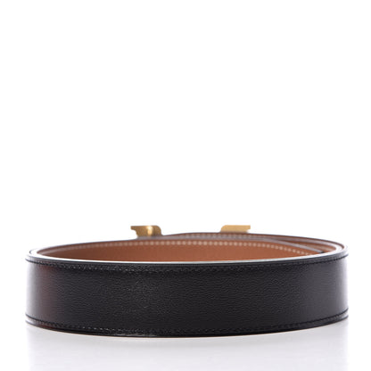 Hermes Box Togo 32mm Pegase H Belt 90 Black Gold 3 of 8