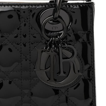 Christian Dior Patent Cannage Small Lady Dior Black 7 of 10