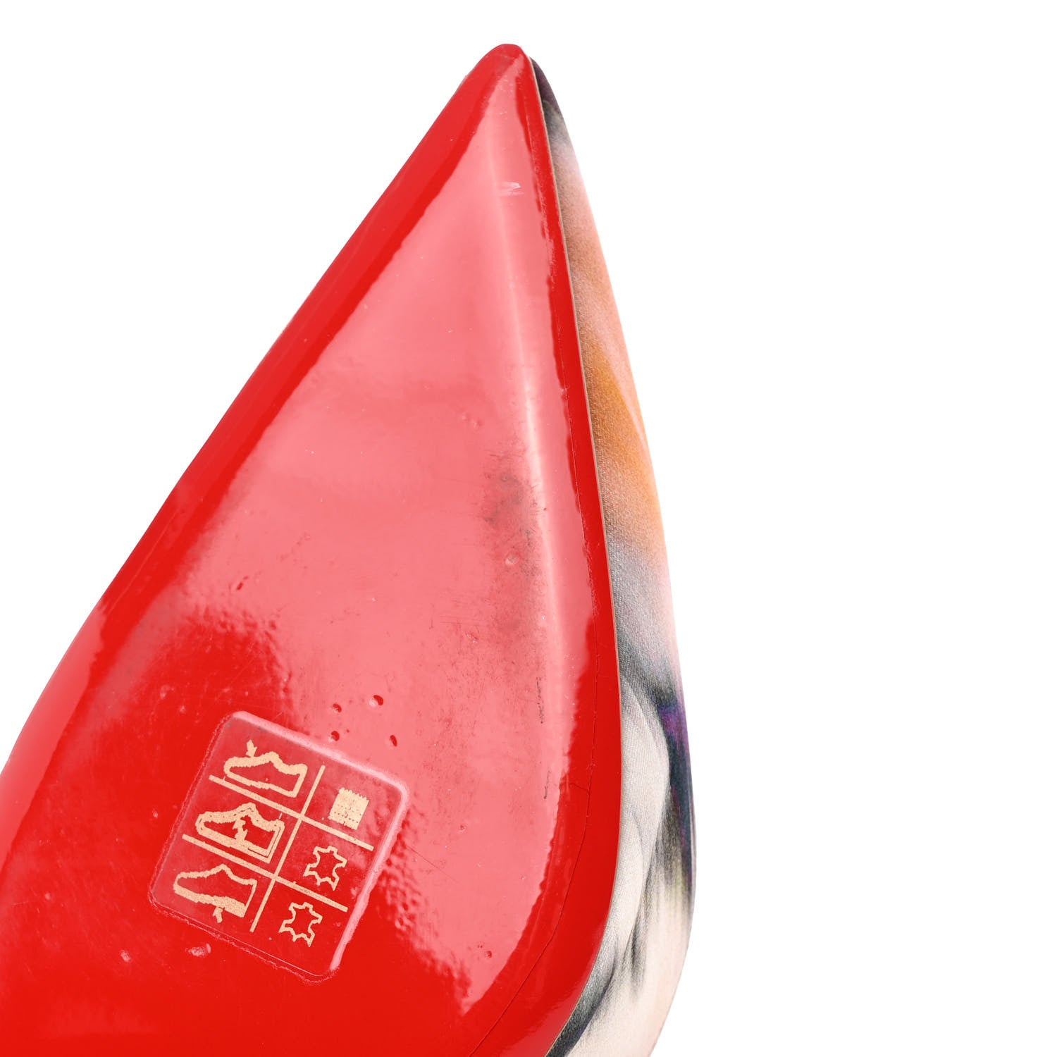 Christian Louboutin Satin Impressioniste Iriza 100 Pumps 39.5 Multicolor 14 of 19