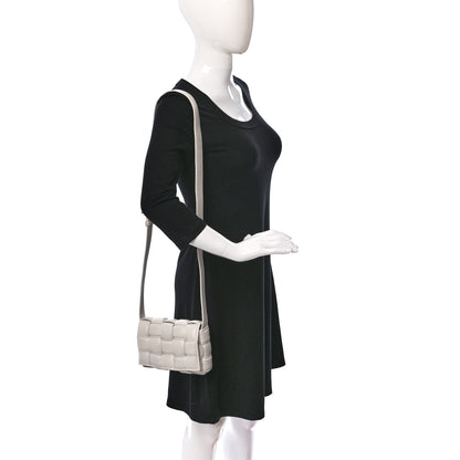 Bottega Veneta Nappa Maxi Intreccio Small Padded Cassette Crossbody Bag White 2 of 9
