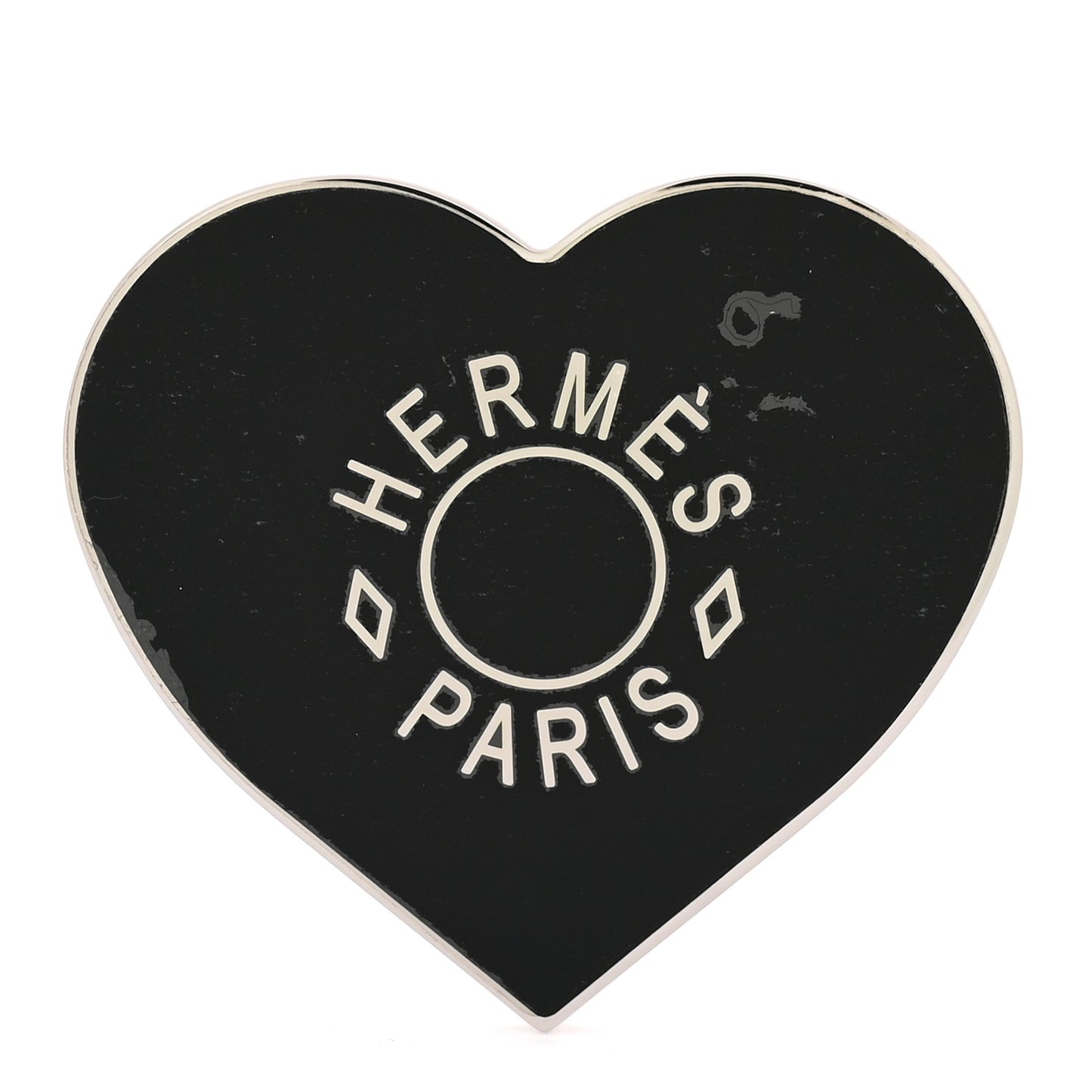 Palladium Coeur Scarf Ring Black
