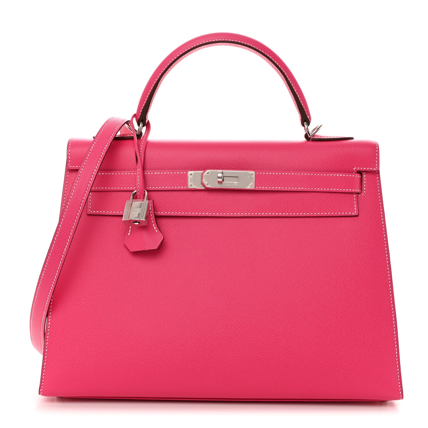 Hermes Epsom Kelly Sellier 32 Rose Tyrien 1 of 11