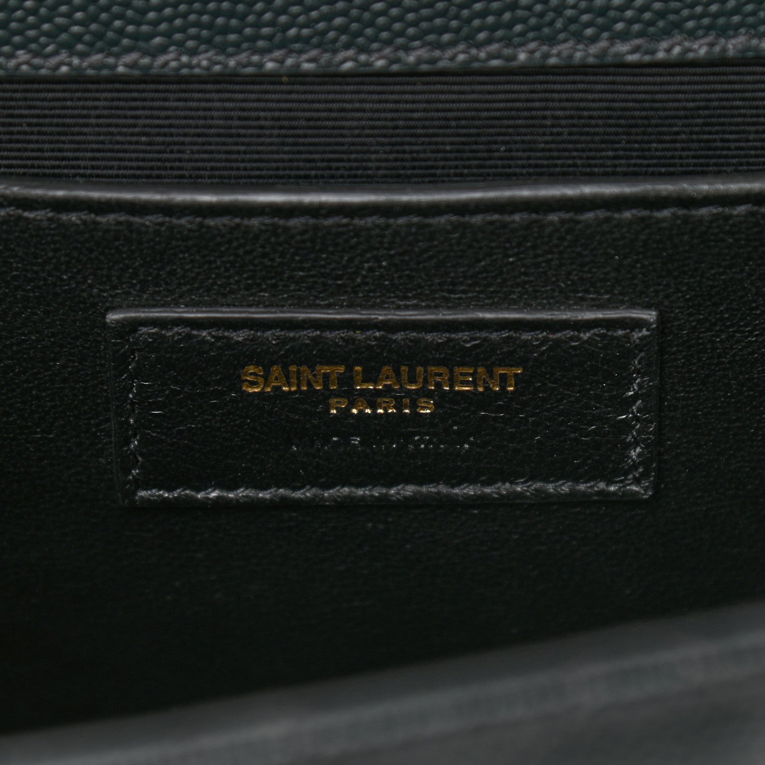 Saint Laurent Grain De Poudre Textured Mixed Matelasse Triquilt Medium Monogram Satchel Dark Tea 7 of 10