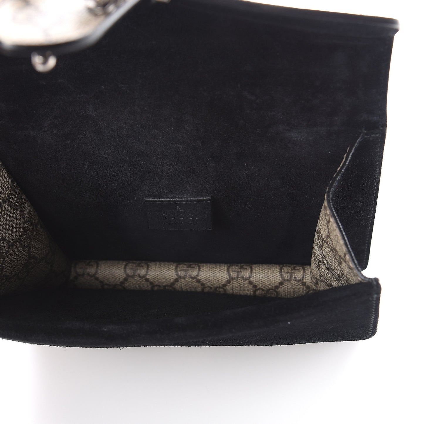 GG Supreme Monogram Mini Dionysus Shoulder Bag Black