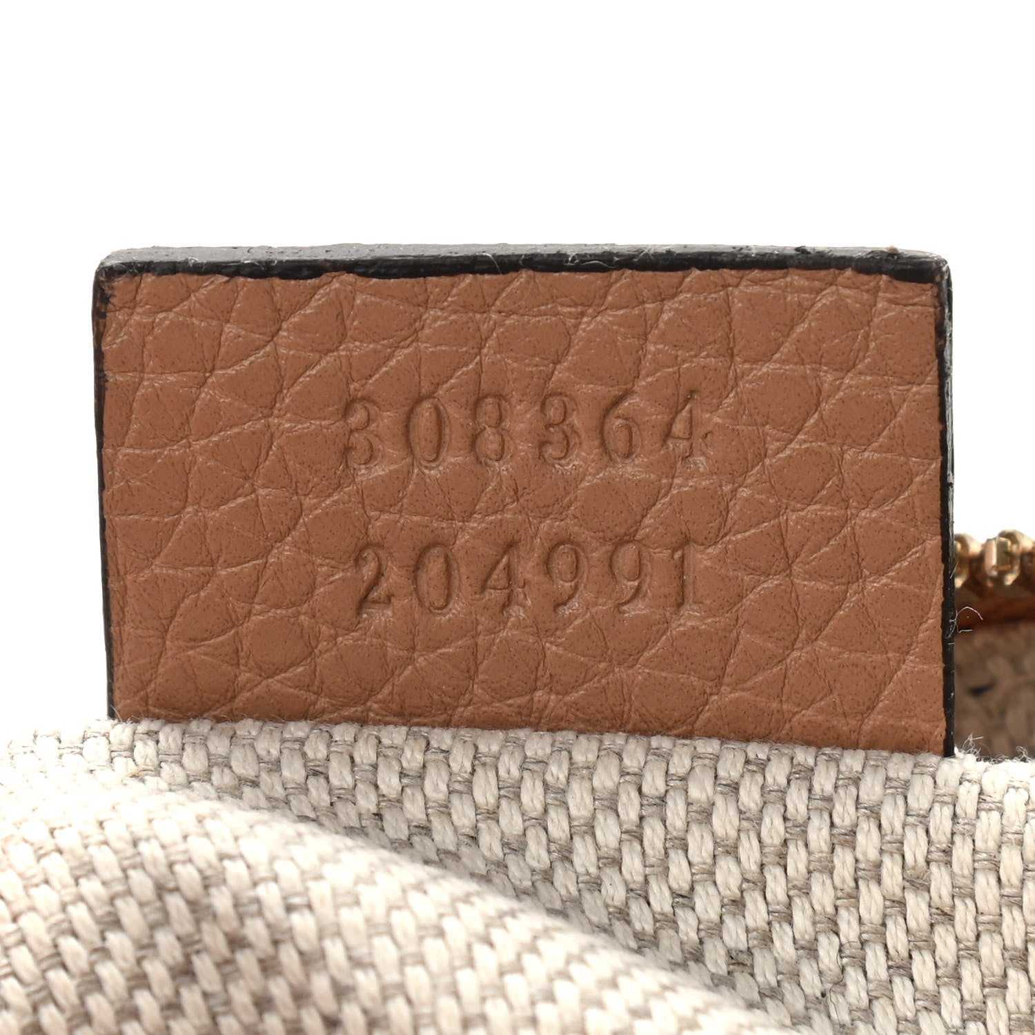 Gucci Pebbled Calfskin Small Soho Disco Bag Camelia 9 of 9