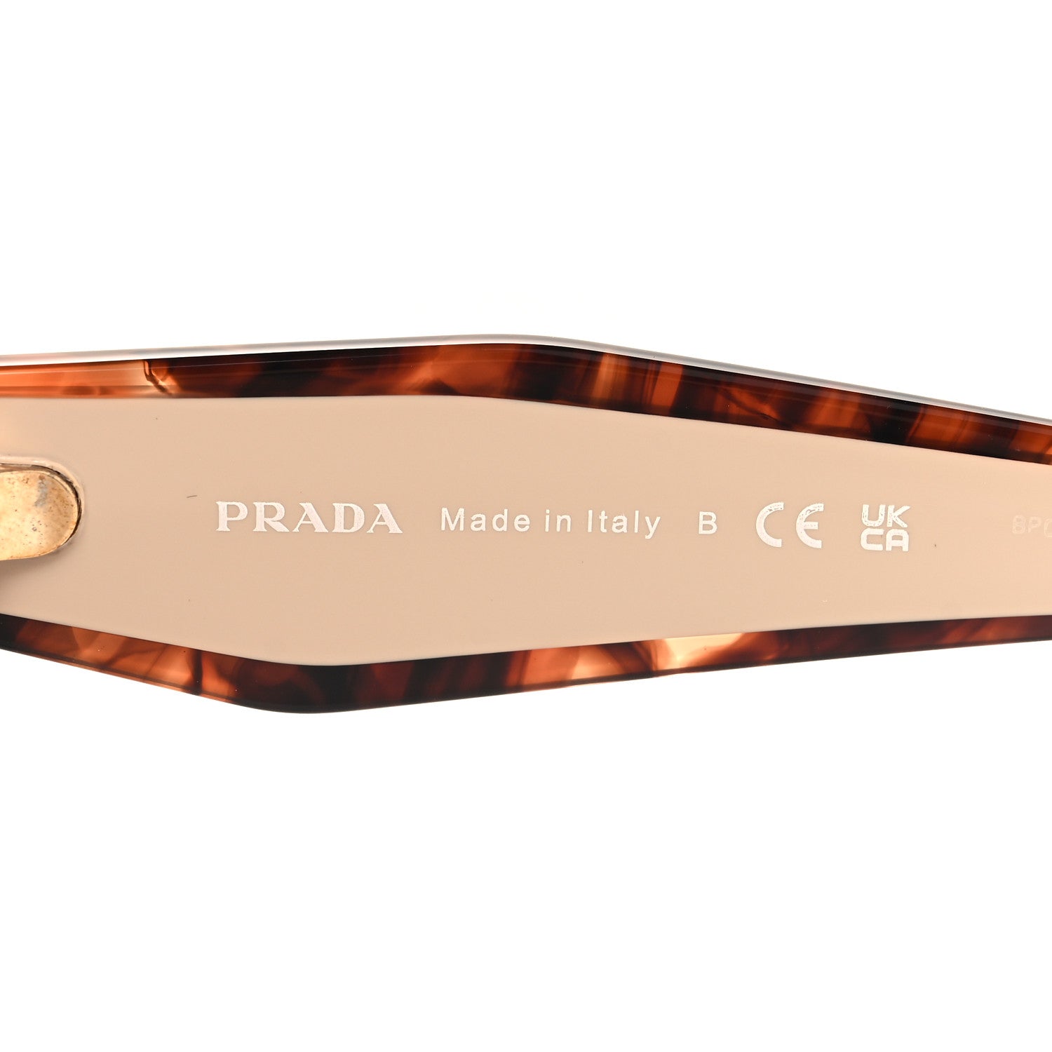 Prada Acetate Square Sunglasses SPR 24Z Tortoiseshell Beige 5 of 7